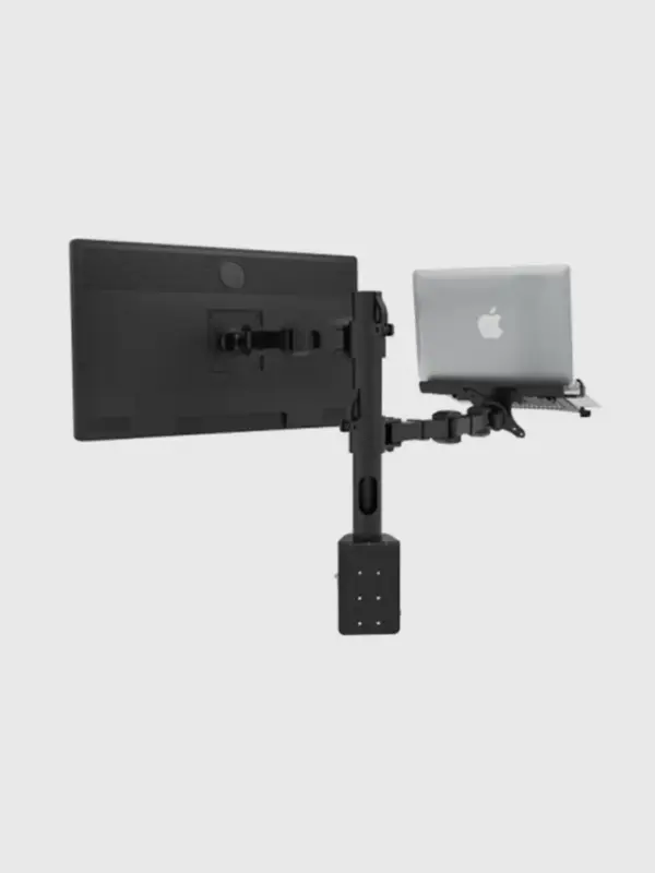 Single Monitor Arm with Laptop Holder - Image 3