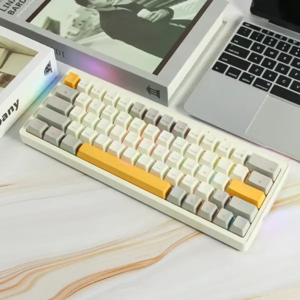 คีย์บอร์ดไร้สาย Mechanical Keyboard 63ปุ่ม - Image 3