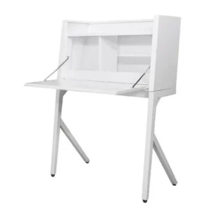 โต๊ะทำงานเหล็ก KIOSK BV-01 90 ซม. สีขาว