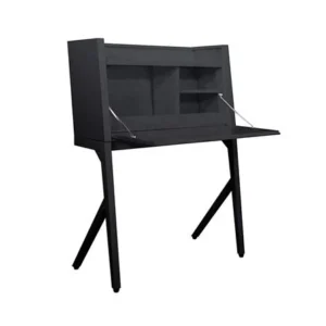 โต๊ะทำงานเหล็ก KIOSK BV-01 90 ซม. สีดำ