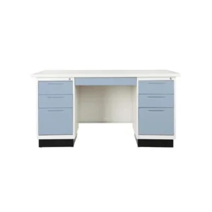 โต๊ะทำงานเหล็ก KIOSK BS-956 150 ซม. สีเทาอ่อน